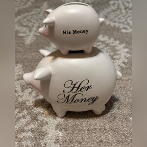 His and Her Money Piggy Banks🐷